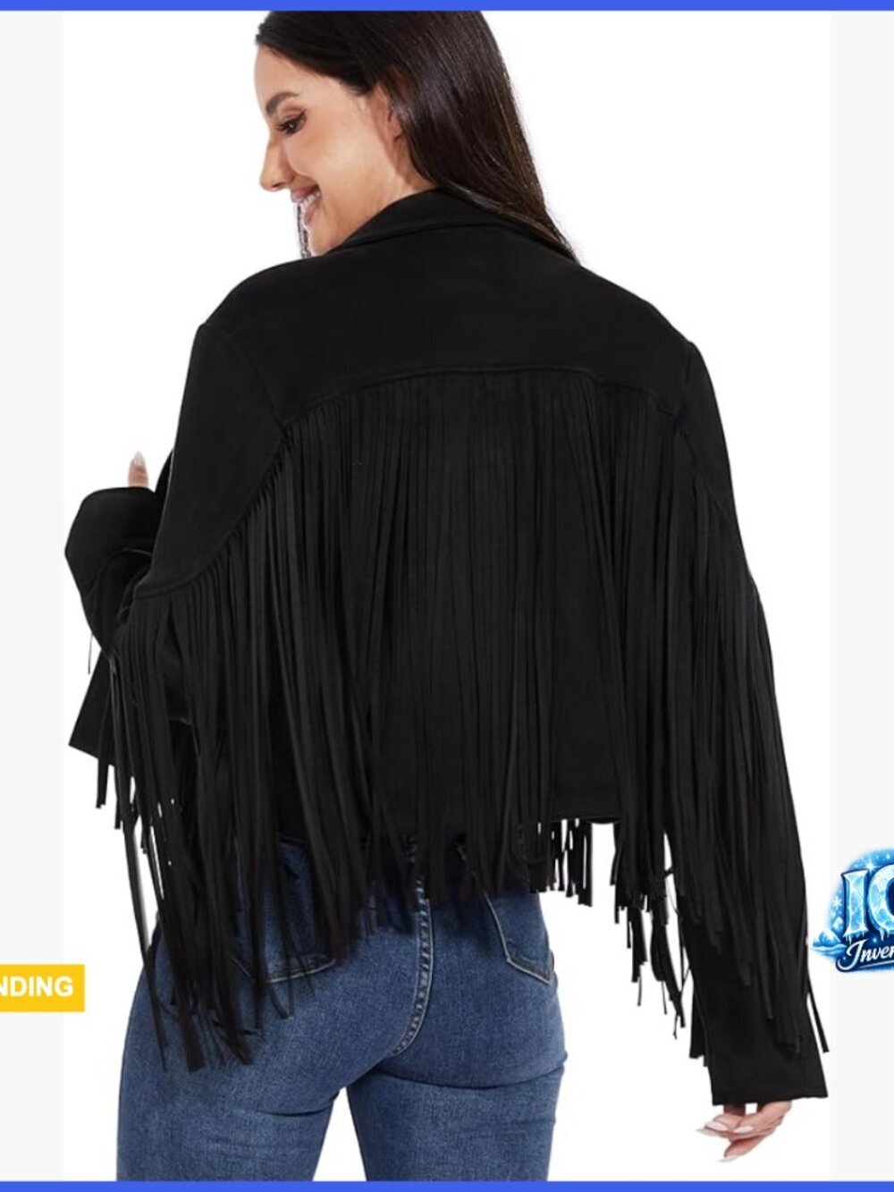 Fringe Faux Suede Cropped Leather Jacket Western Cowgirl Outfit
